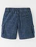  image of mini-v-by-very-boys-chambray-cargo-shorts-blue