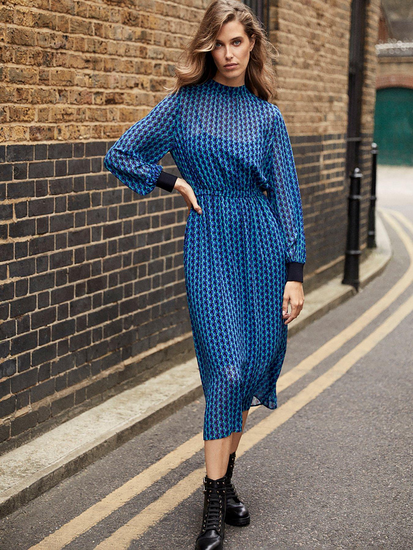 Mint velvet blue store dress