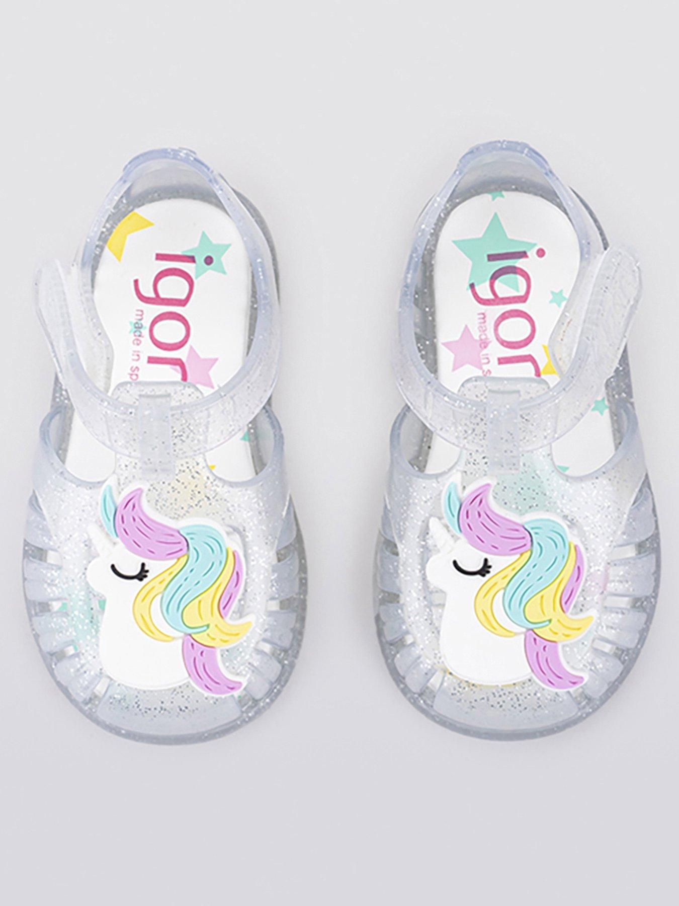 Igor Tobby Gloss Glitter Unicorn Jelly Sandal very