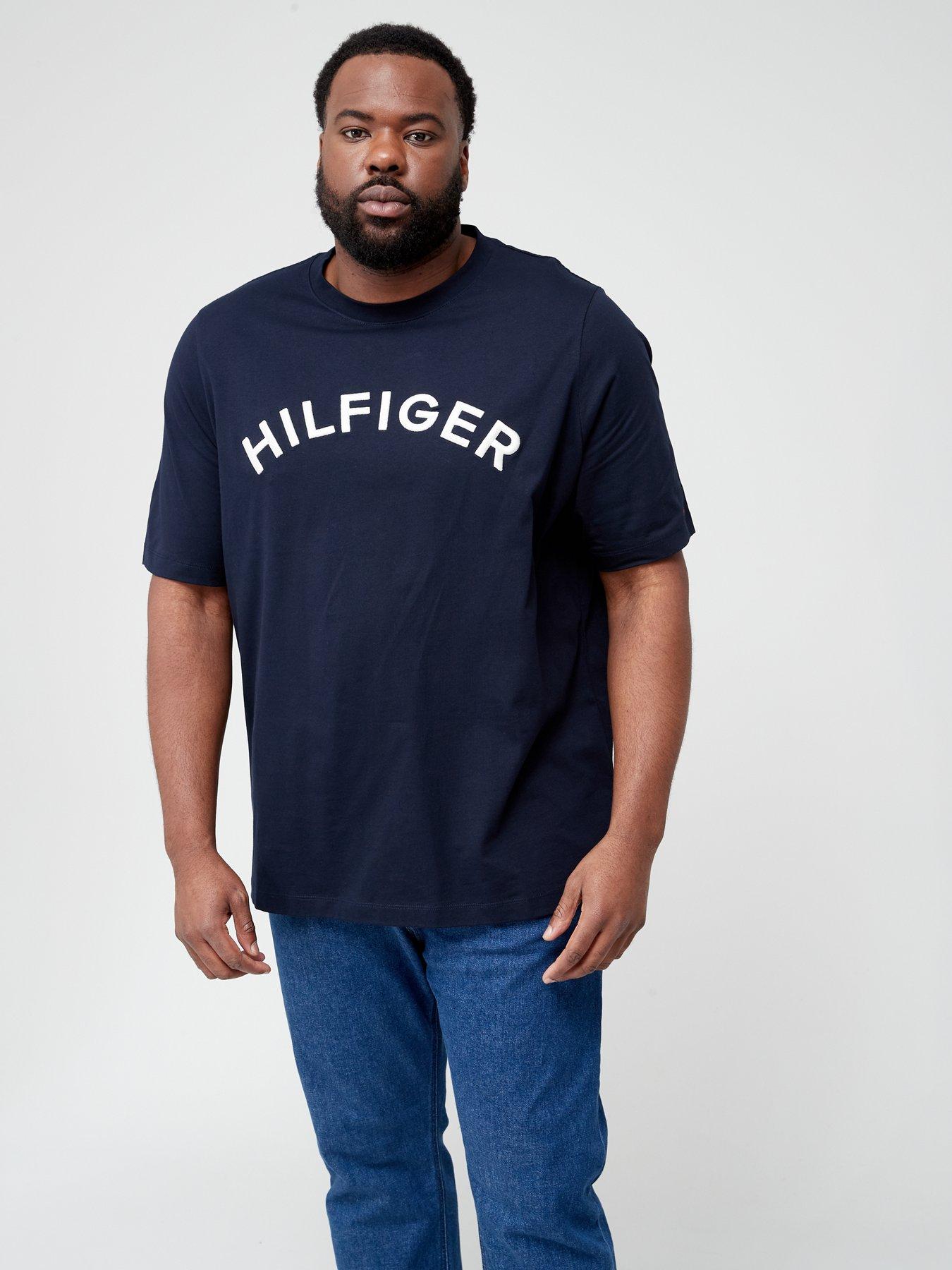 Big Tall Bt Hilfiger Arched T Shirt Navy