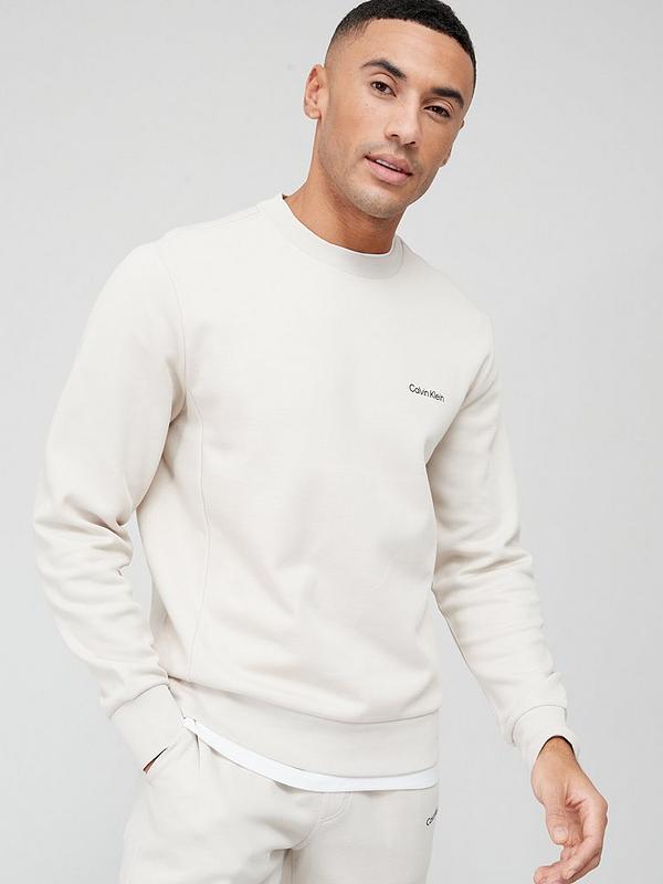 Calvin Klein Micro Logo Repreve Sweatshirt - Beige 