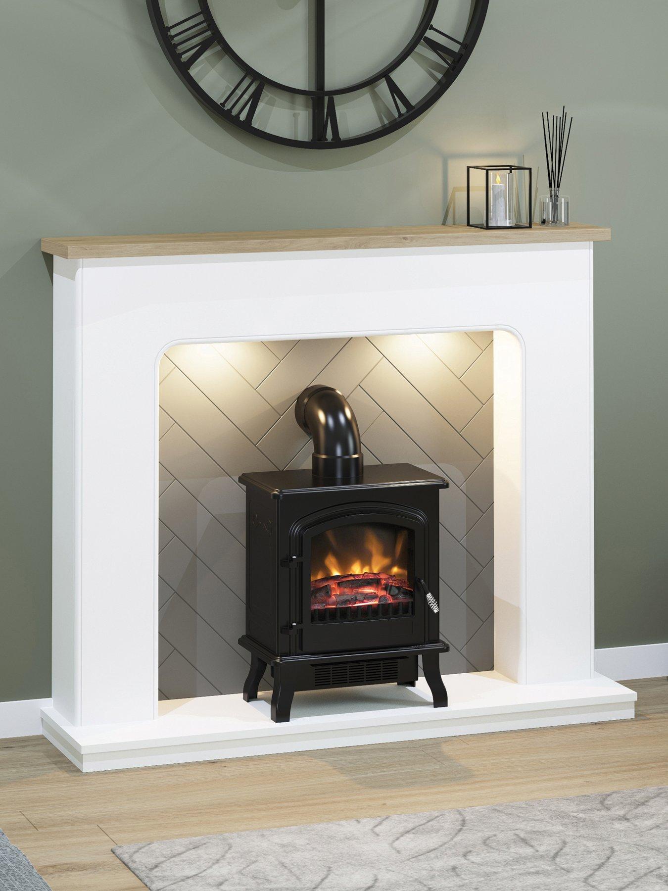Be Modern Sennen Inglenook (Electric Stove & Flue) very.co.uk