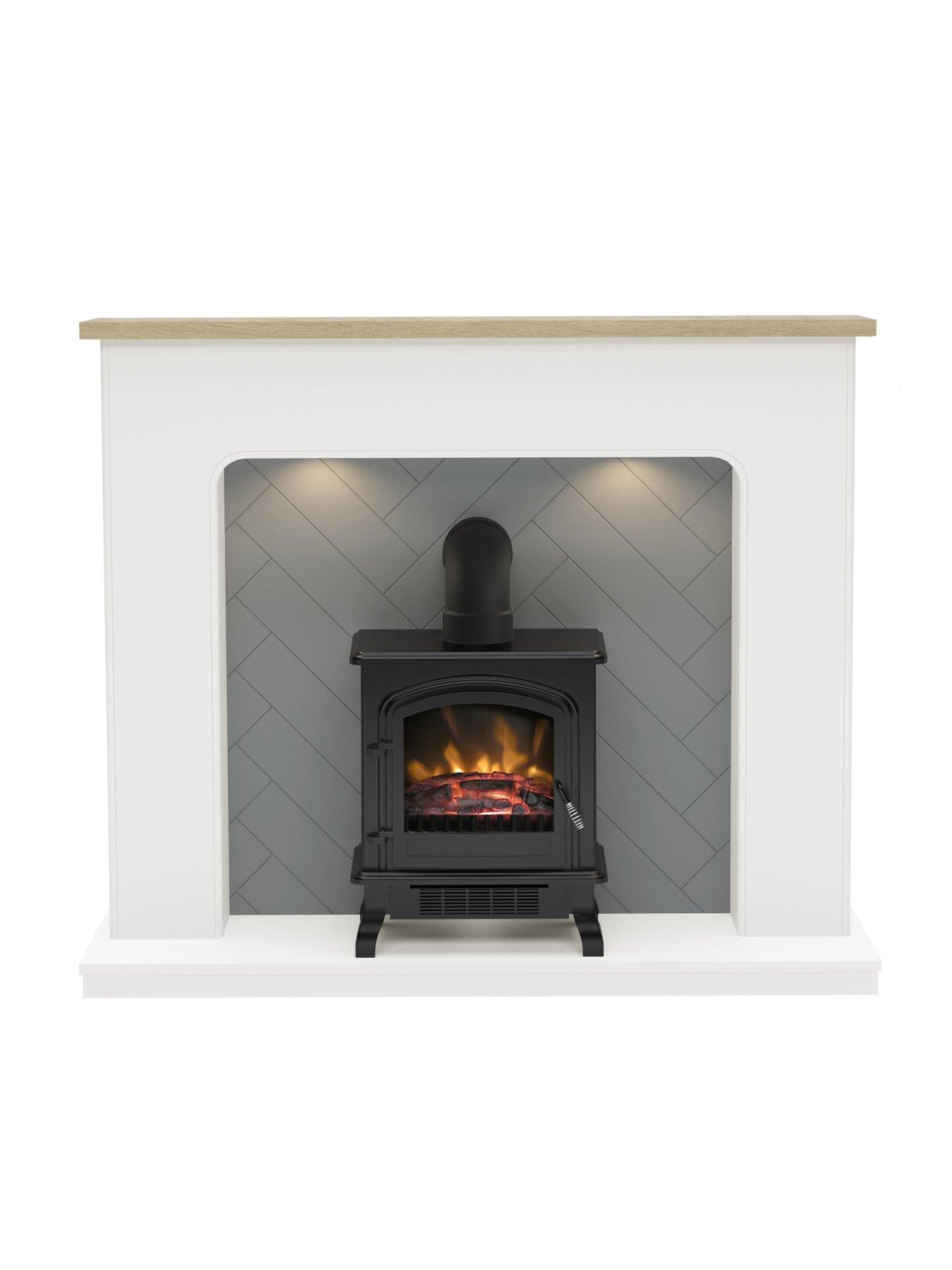 Image 3 of 7 of Be Modern Sennen Inglenook (Electric Stove &amp; Flue)