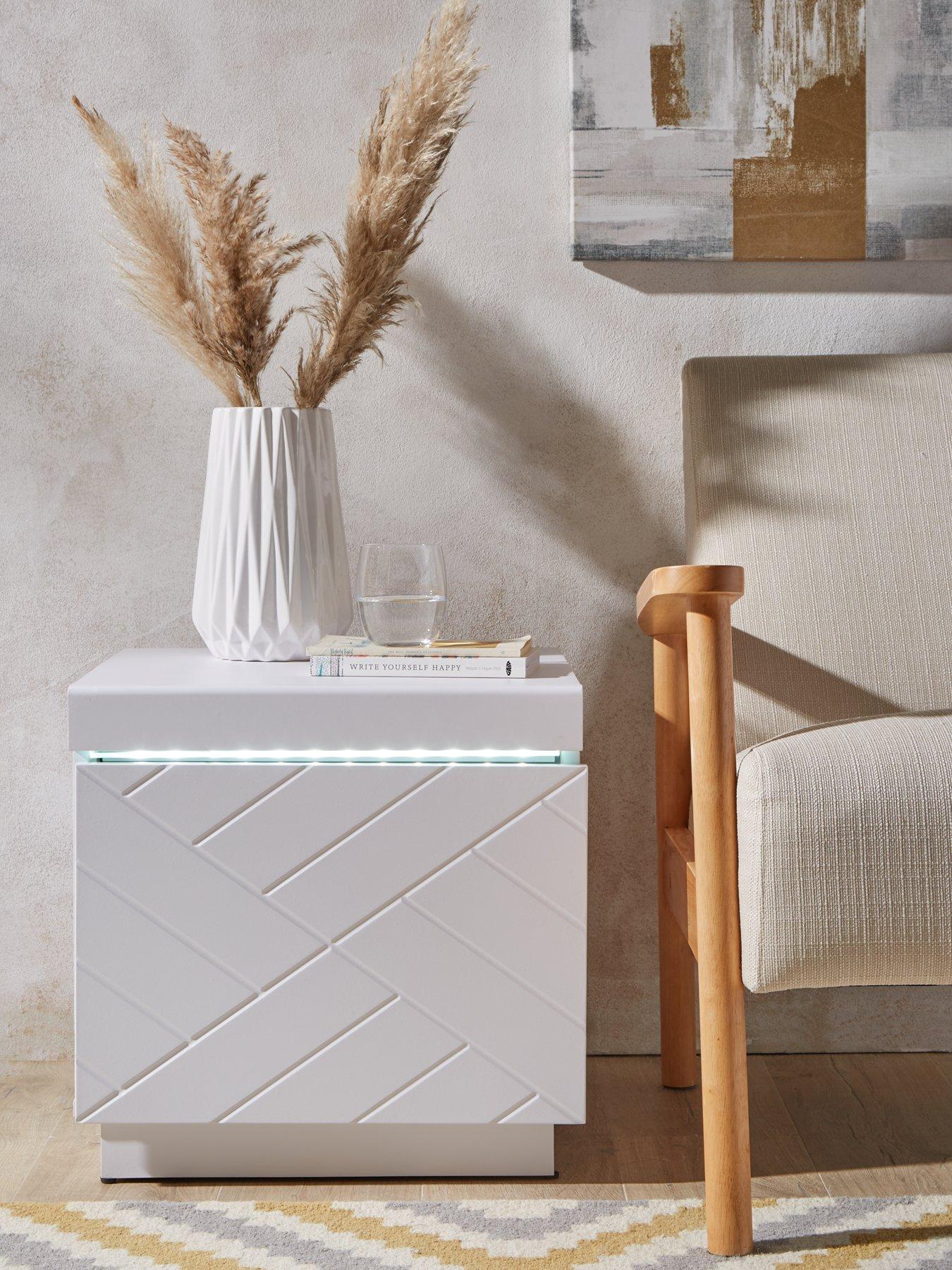 White lamp tables store uk