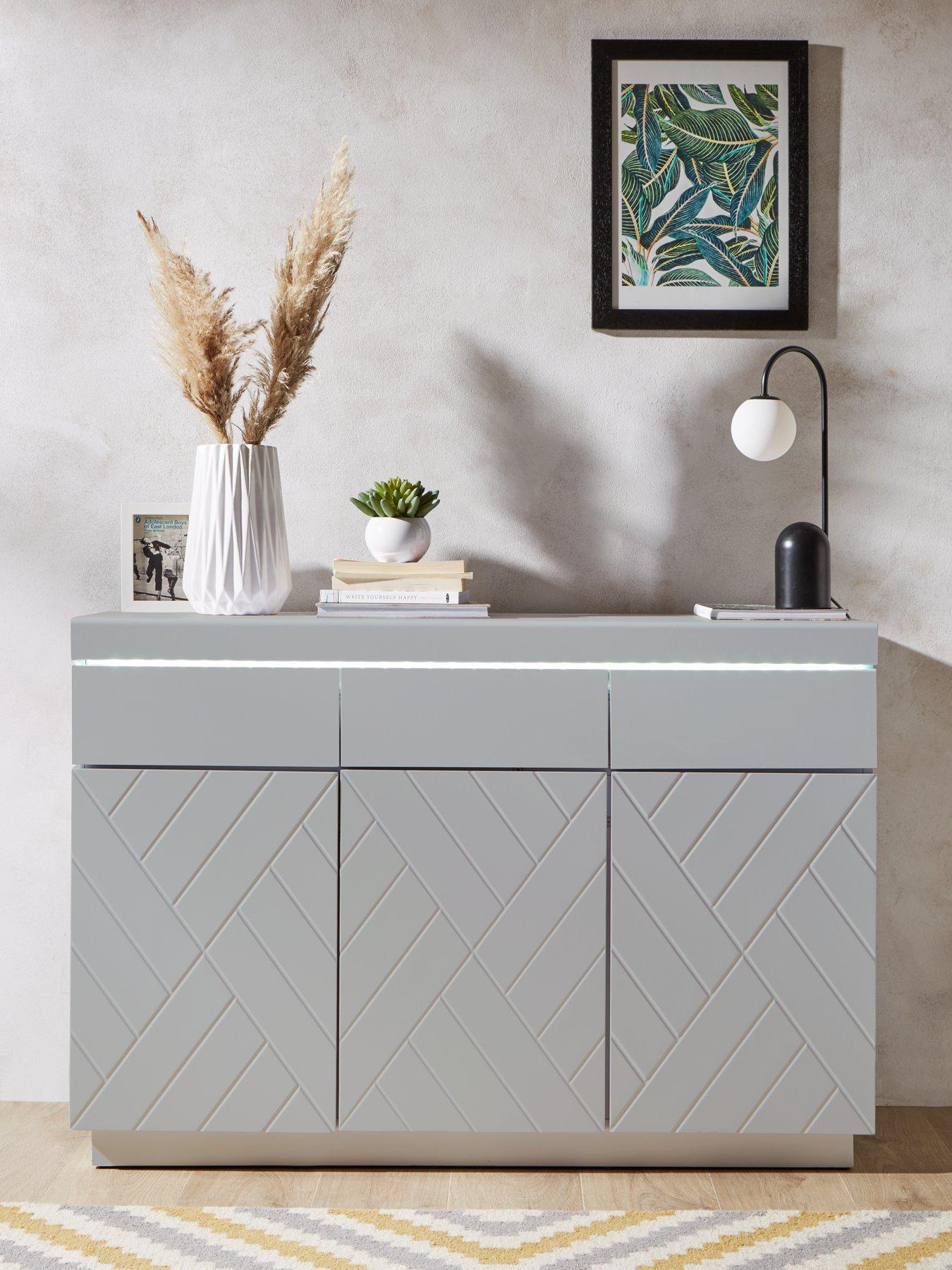 Grey on sale sideboard modern