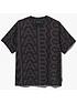  image of marc-jacobs-the-monogram-big-t-shirt-black-charcoal