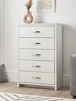 Product photograph of Very Home Ely 5 Drawer Chest from very.co.uk