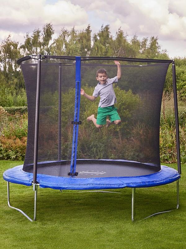 Image 1 of 6 of Sportspower 8ft Trampoline with Safety Enclosure - Blue