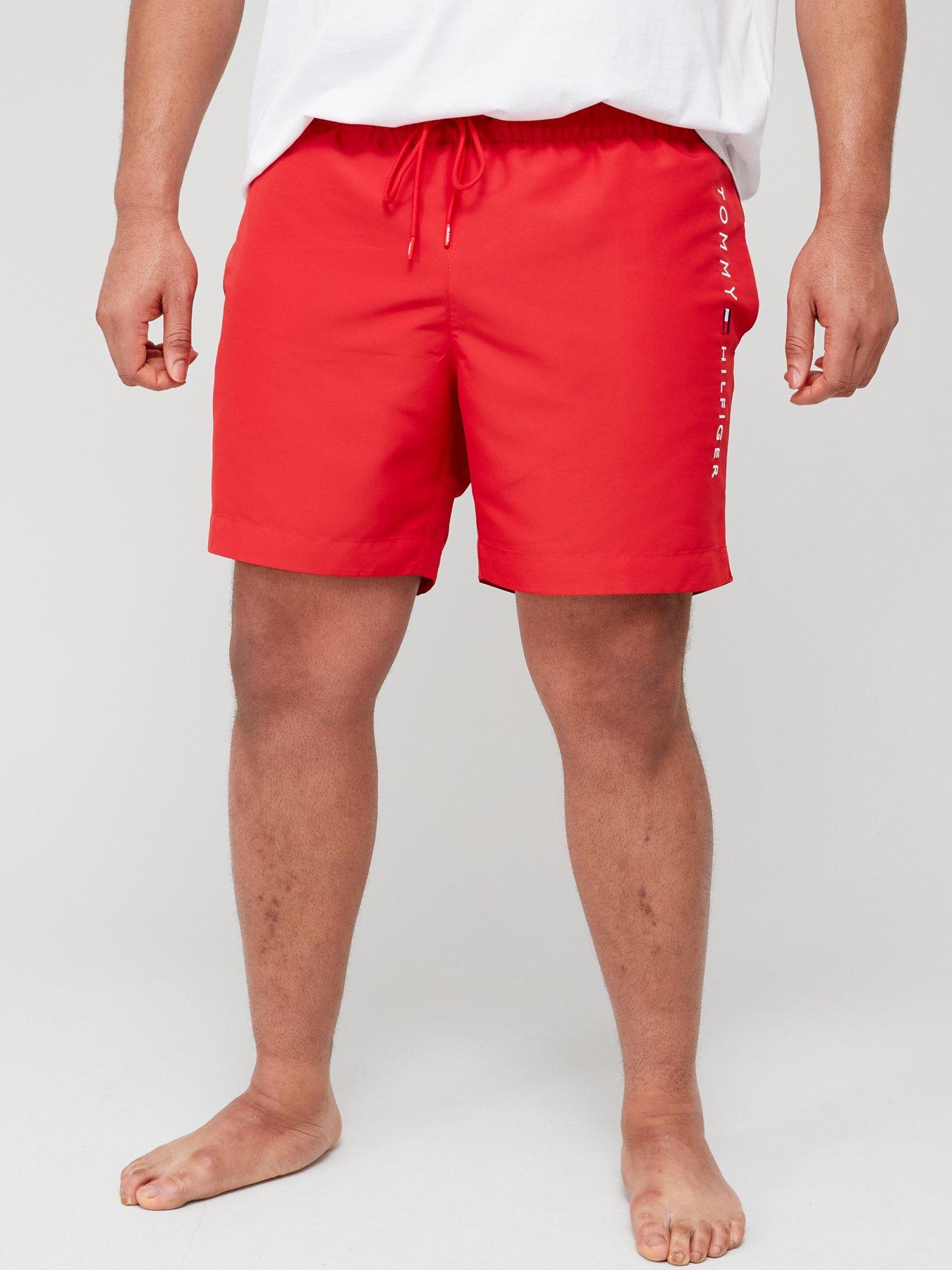 Tommy Hilfiger Signature Logo Short Length Swim Shorts, Desert Sky