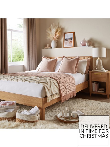 very-home-carina-bed-frame-with-mattress-options-buy-and-save-oak