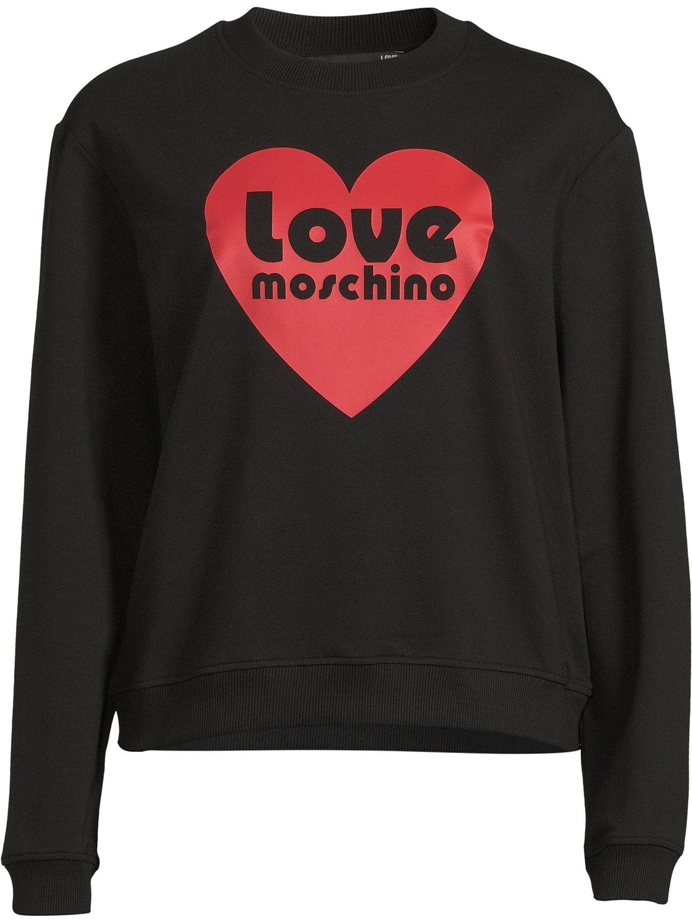 Love moschino square discount long sleeve sweatshirt dress