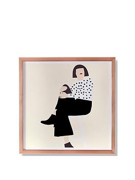 Product photograph of Art For The Home Dottie Framed Print from very.co.uk