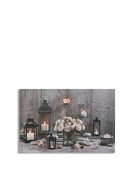 Product photograph of Art For The Home Cosy Cottage Led Canvas Wall Art from very.co.uk