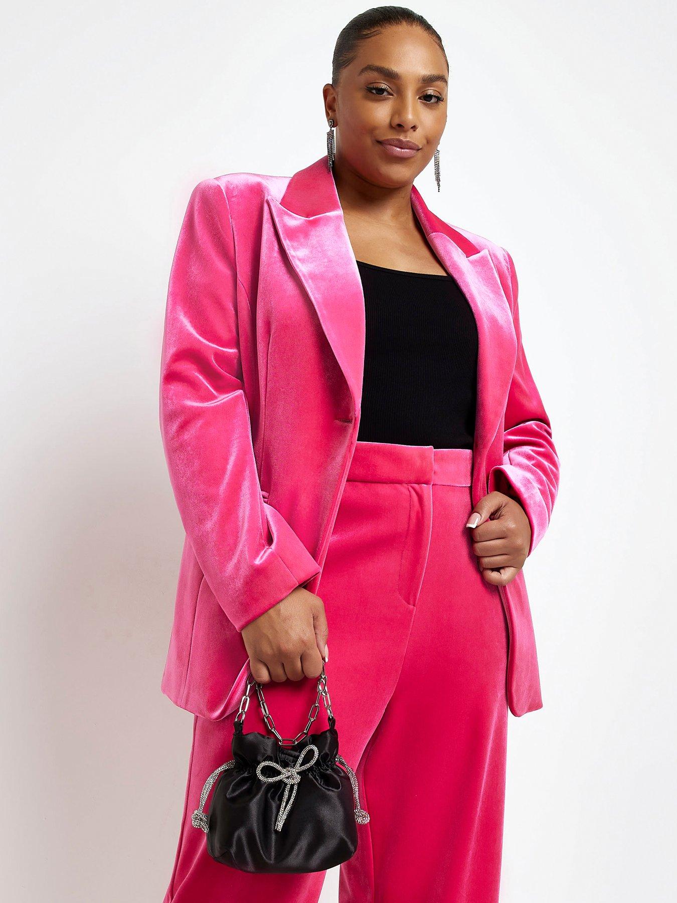 Velvet plus size on sale blazer