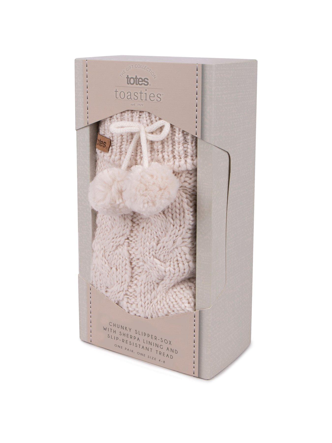 Totes Girls Knitted Chunky Slipper Sox, Extension-fmedShops