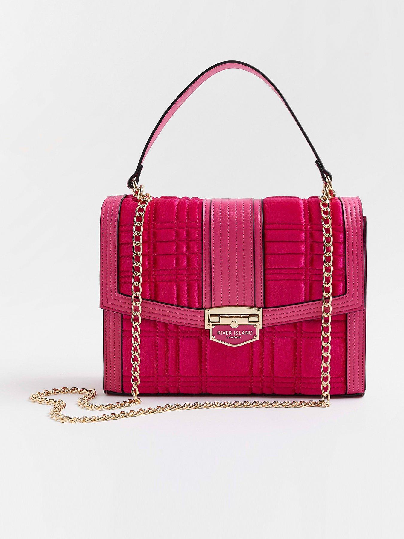 River Island Boucle Satchel Bag In Light Pink stickhealthcare.co.uk