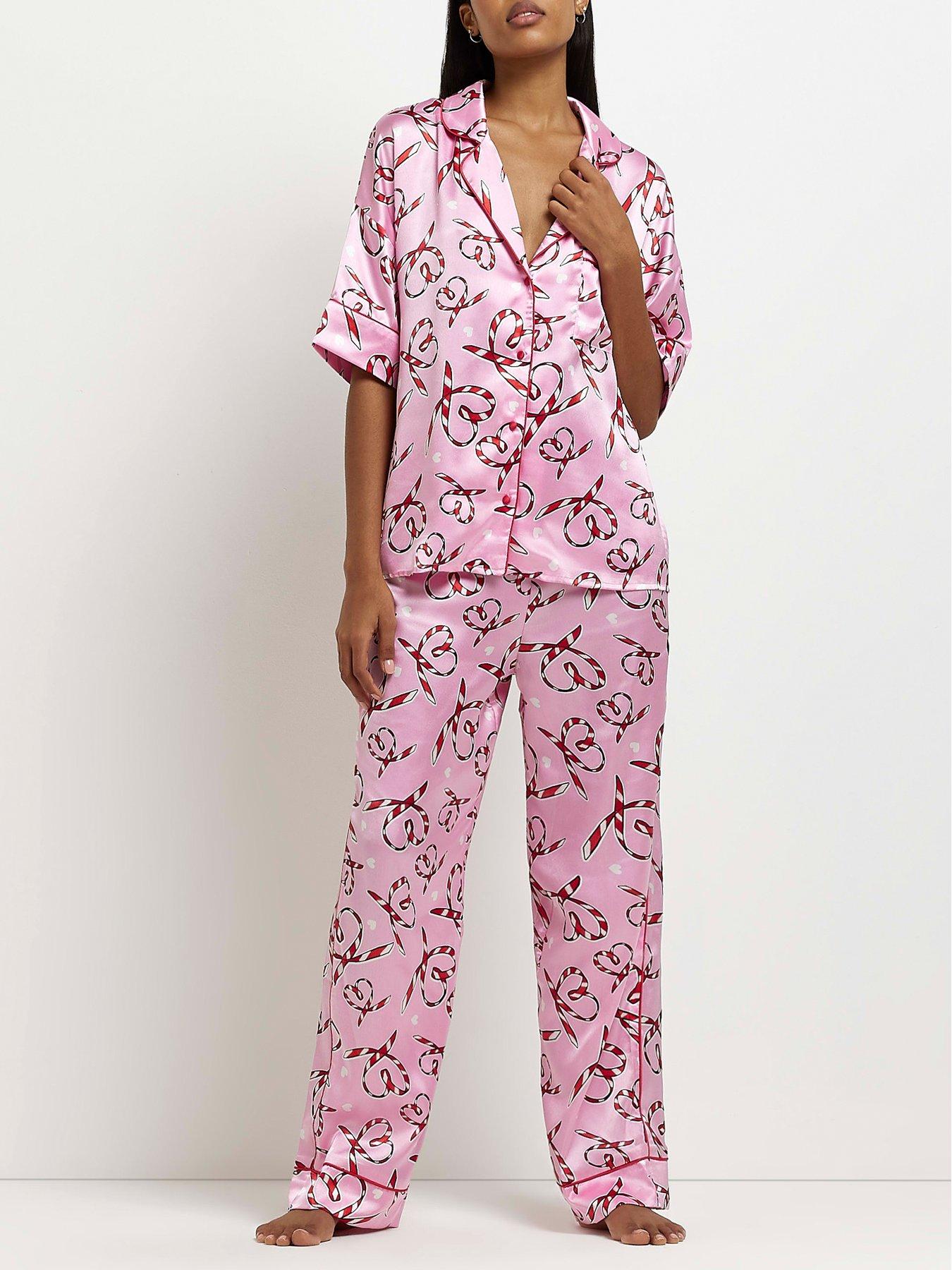 Candy Pajama Set, Women Loungewear, Sleep Shirt, Cotton Sleepwear, Lol