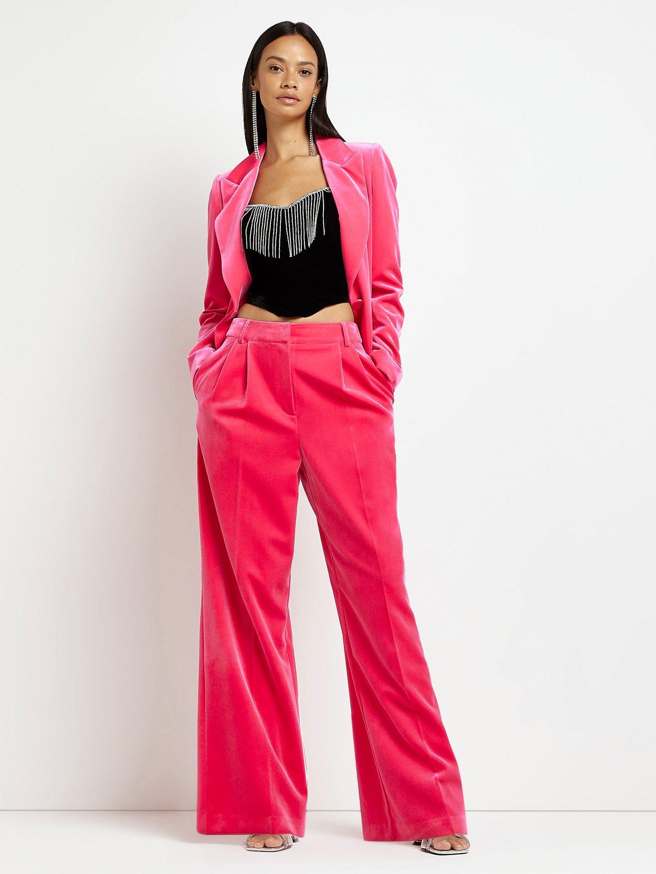 Taking Charge Pink Wide-Leg Trouser Pants  Pink wide leg trousers, Wide  leg trouser, Lulu pants