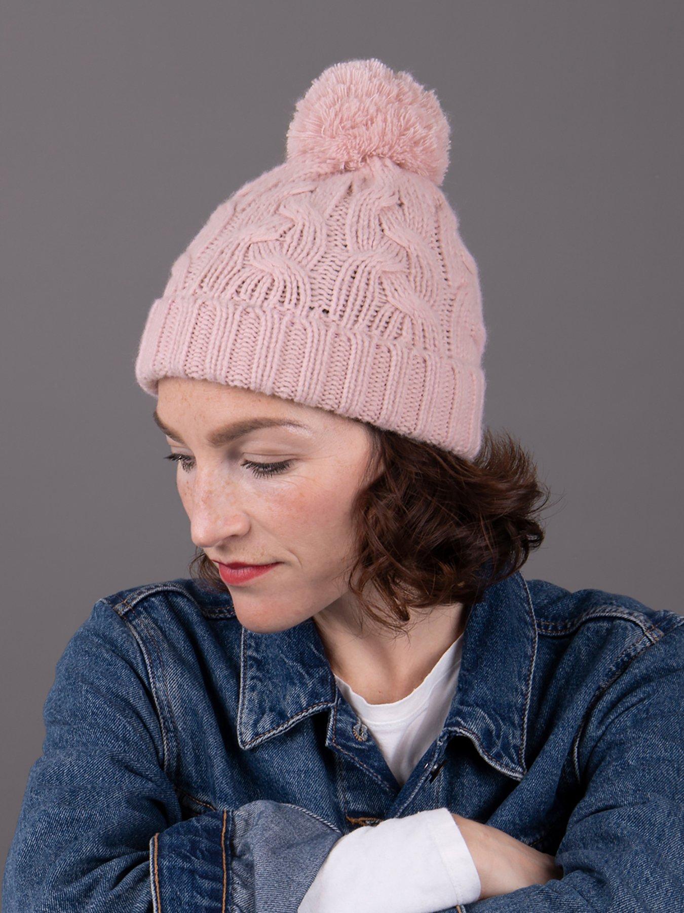 Pink hot sale wool hat