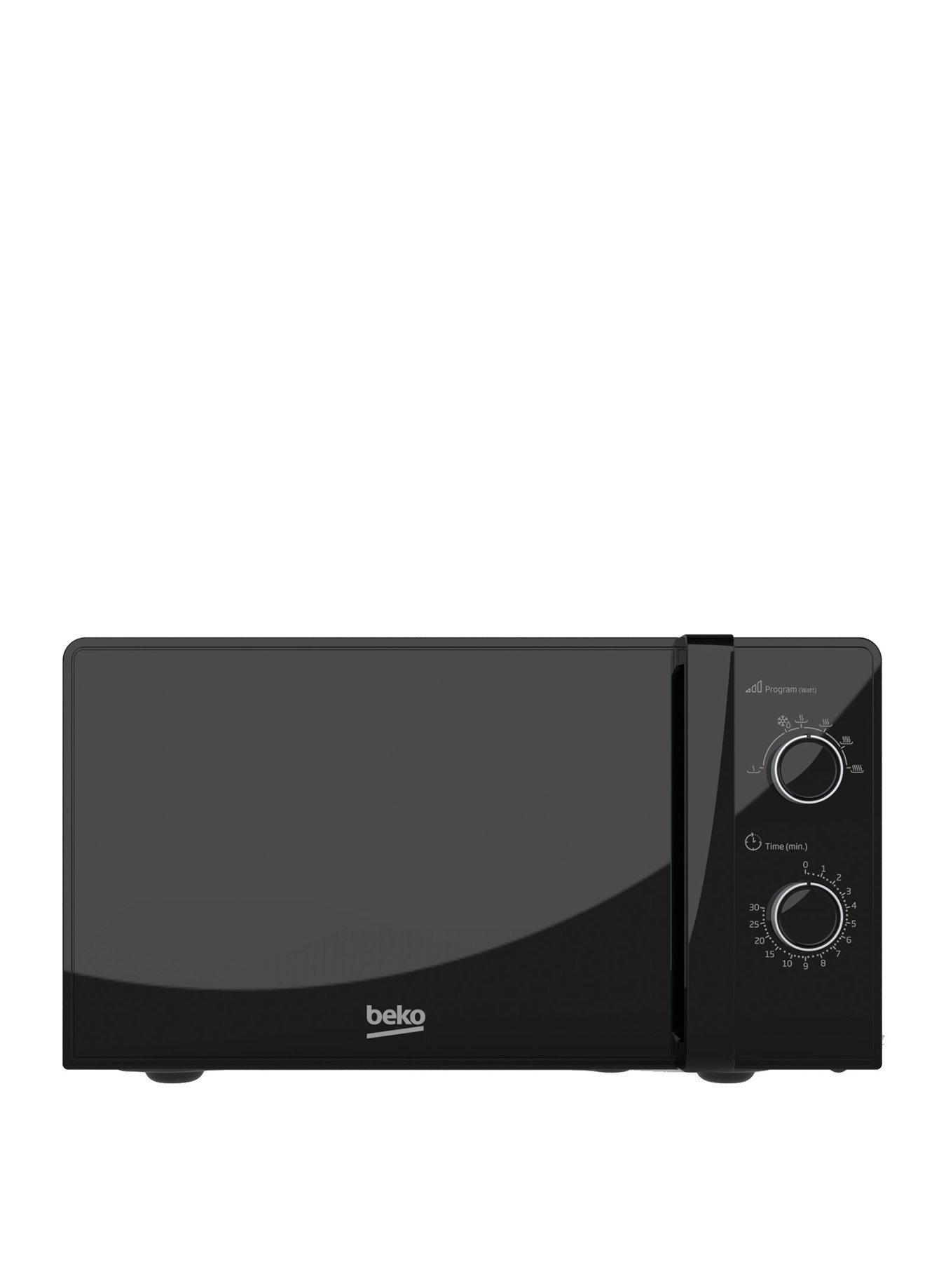Product photograph of Beko Solo Microwave Black 20l from very.co.uk