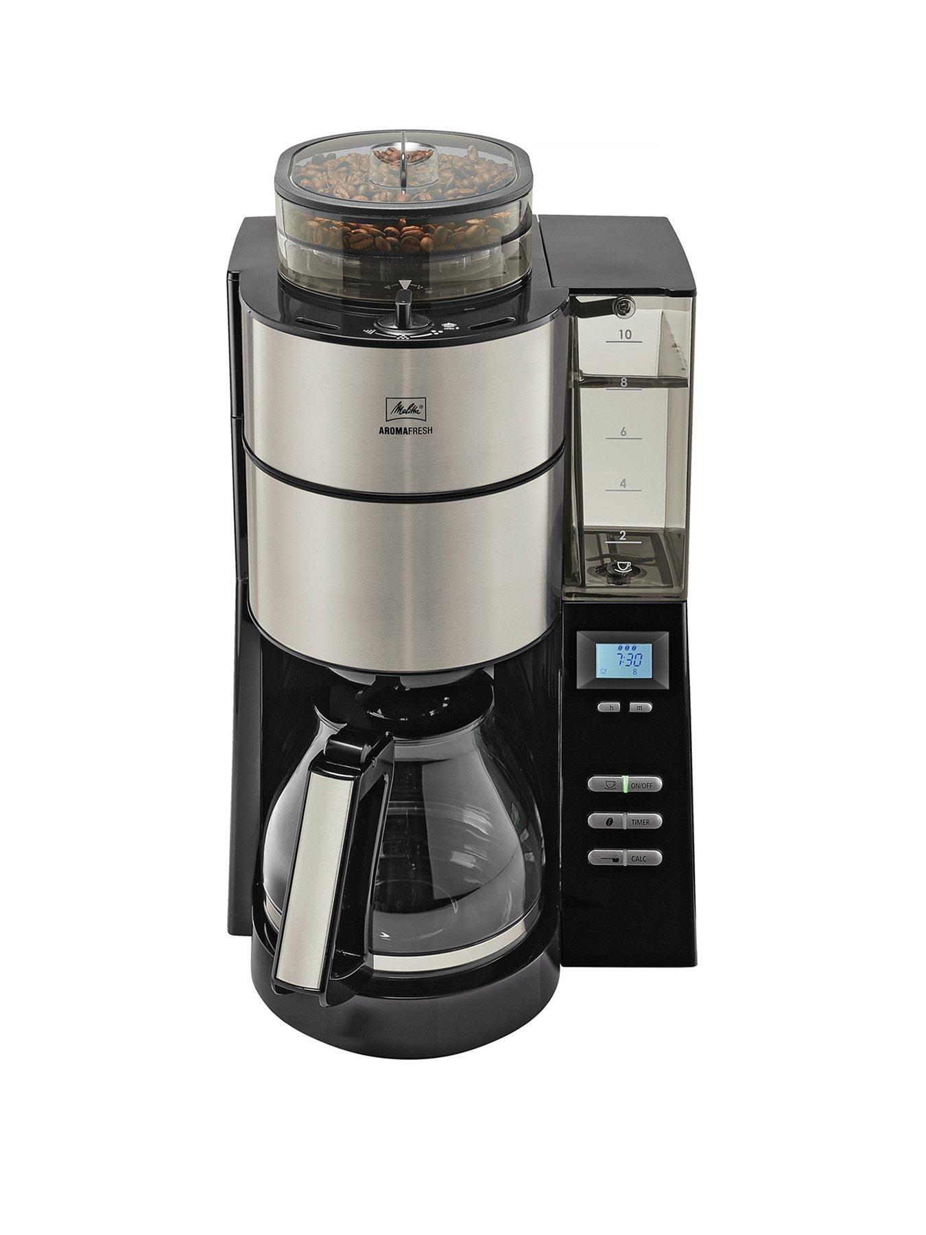 Product photograph of Melitta Aromafresh Grind Brew Coffee Machine from very.co.uk