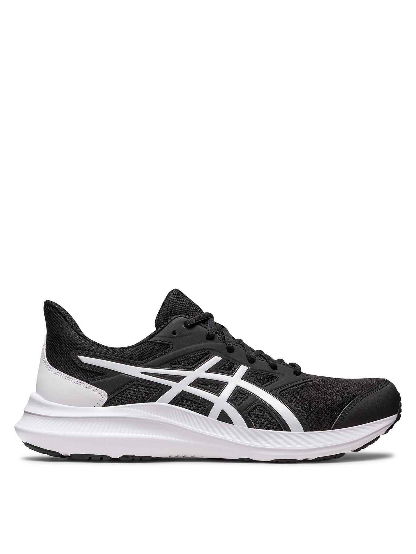 Men s Jolt 4 Running Trainers BLACK WHITE