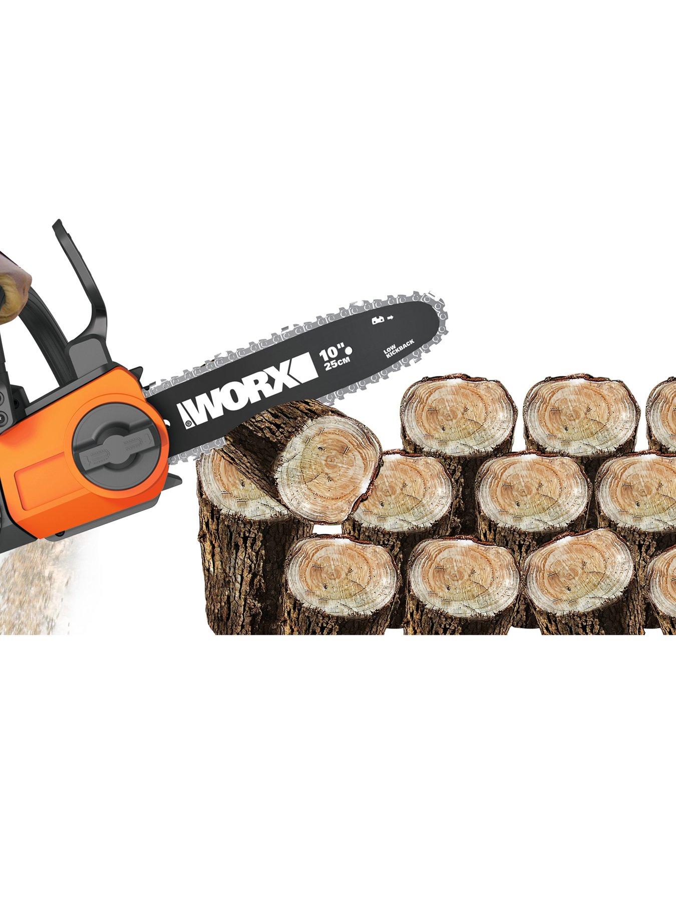 Image 4 of 8 of Worx 20V PowerShare 25cm Cordless Chainsaw with x1 2.0Ah Battery &amp; Charger