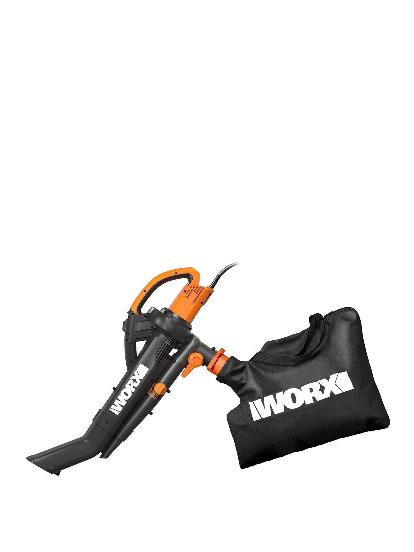 Product photograph of Worx Wg505e 3000w Trivac Blower Mulcher Vacuum from very.co.uk