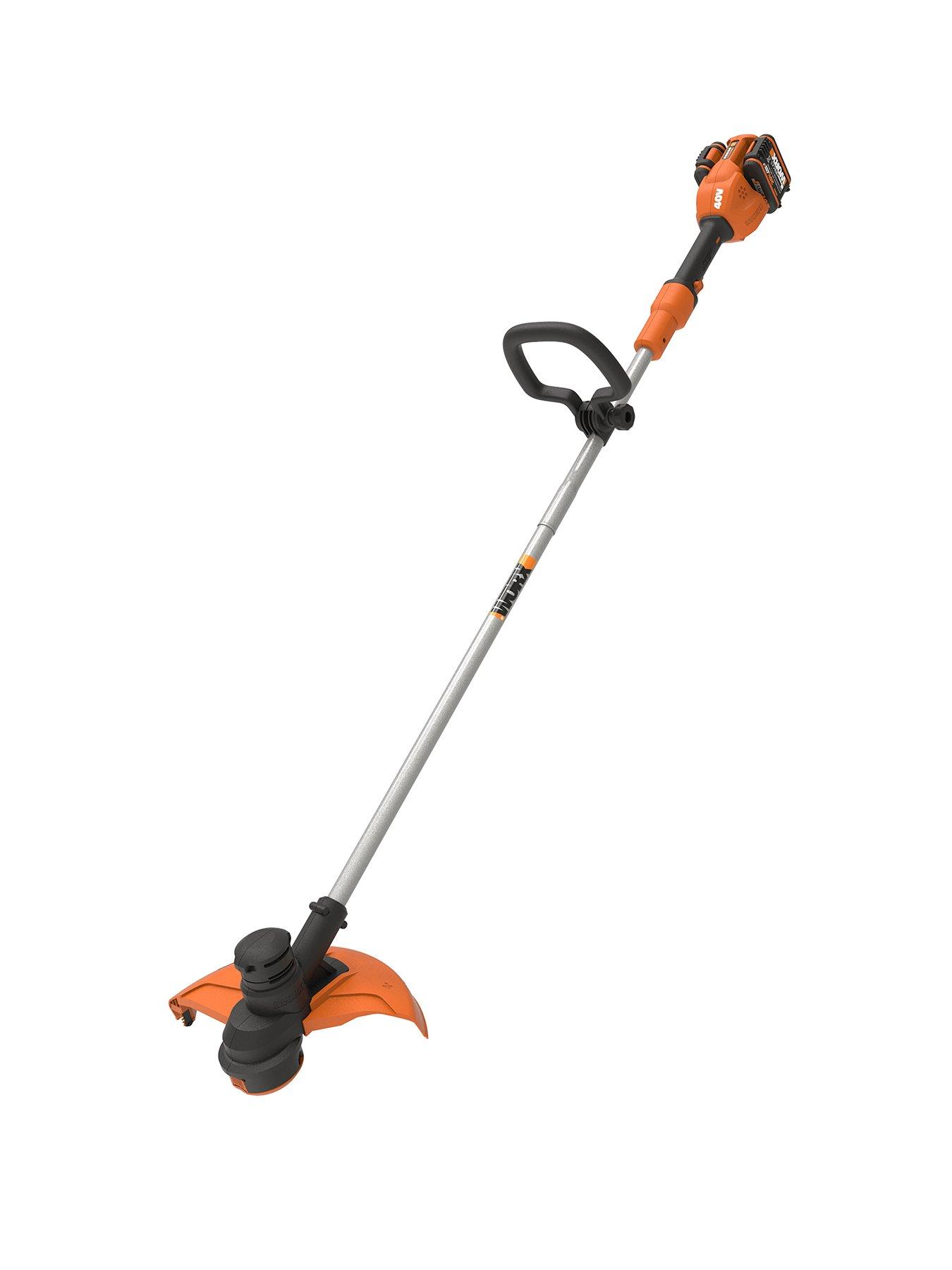 Worx 40V PowerShare 33cm Cordless Grass Trimmer with x2 2.0Ah Batteries  &  Charger