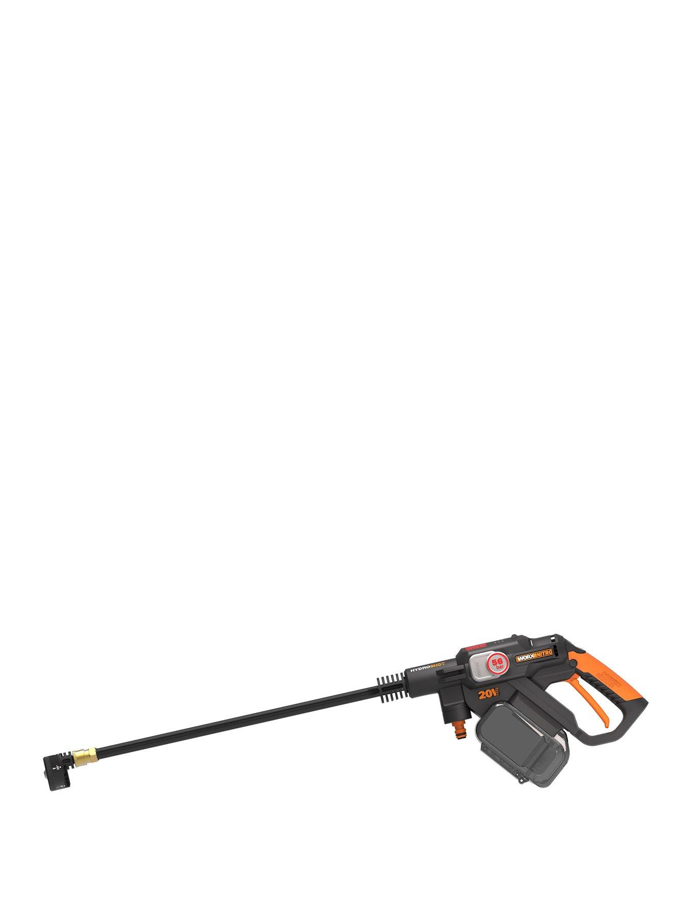 Image 1 of 5 of Worx 20V Cordless Brushless Hydroshot Pressure Cleaner 56Bar with x1 4.0Ah Battery &amp; Charger