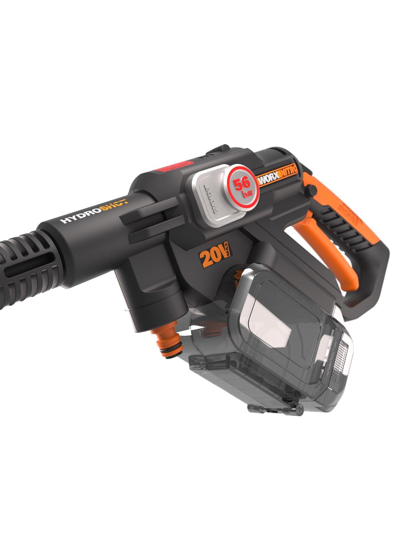 Image 3 of 5 of Worx 20V Cordless Brushless Hydroshot Pressure Cleaner 56Bar with x1 4.0Ah Battery &amp; Charger