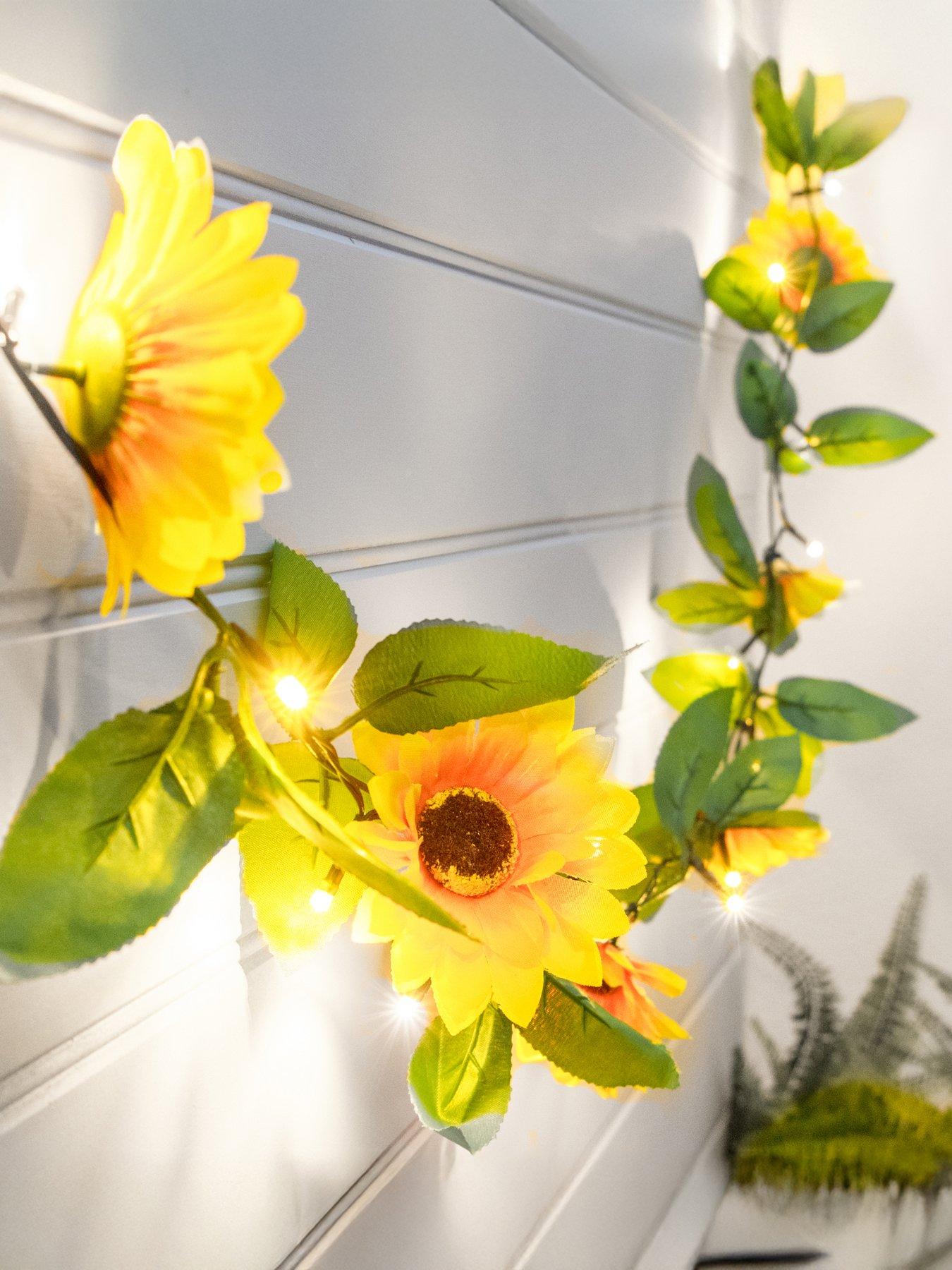 Streetwize Sunflower Garland String Lights