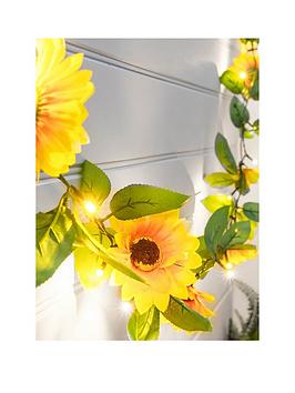 Product photograph of Streetwize Sunflower Garland String Lights from very.co.uk