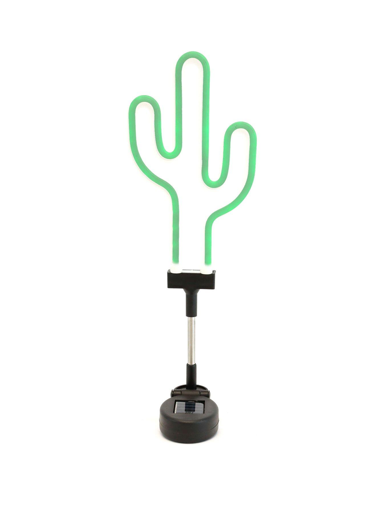 Neon store cactus light