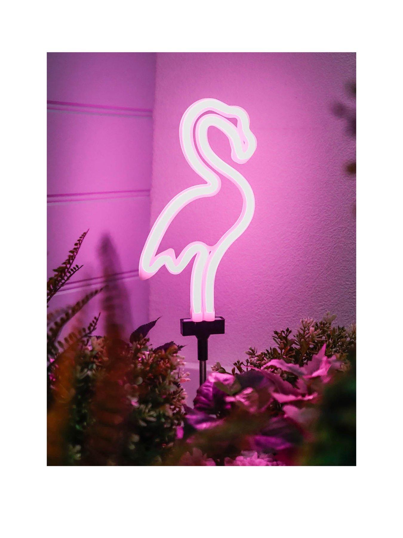 Product photograph of Gardenwize Neon Flamingo from very.co.uk