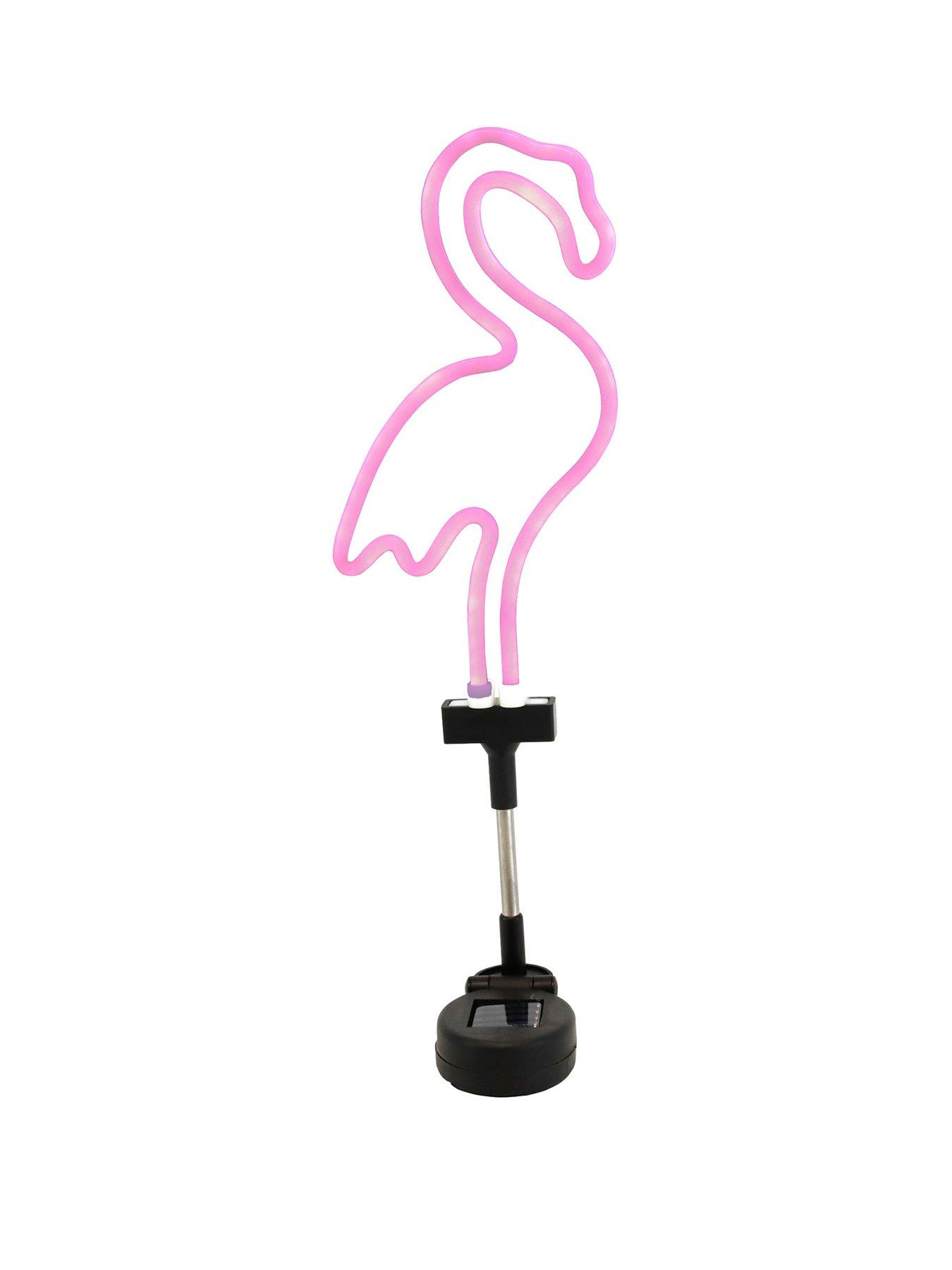 Large flamingo neon deals light