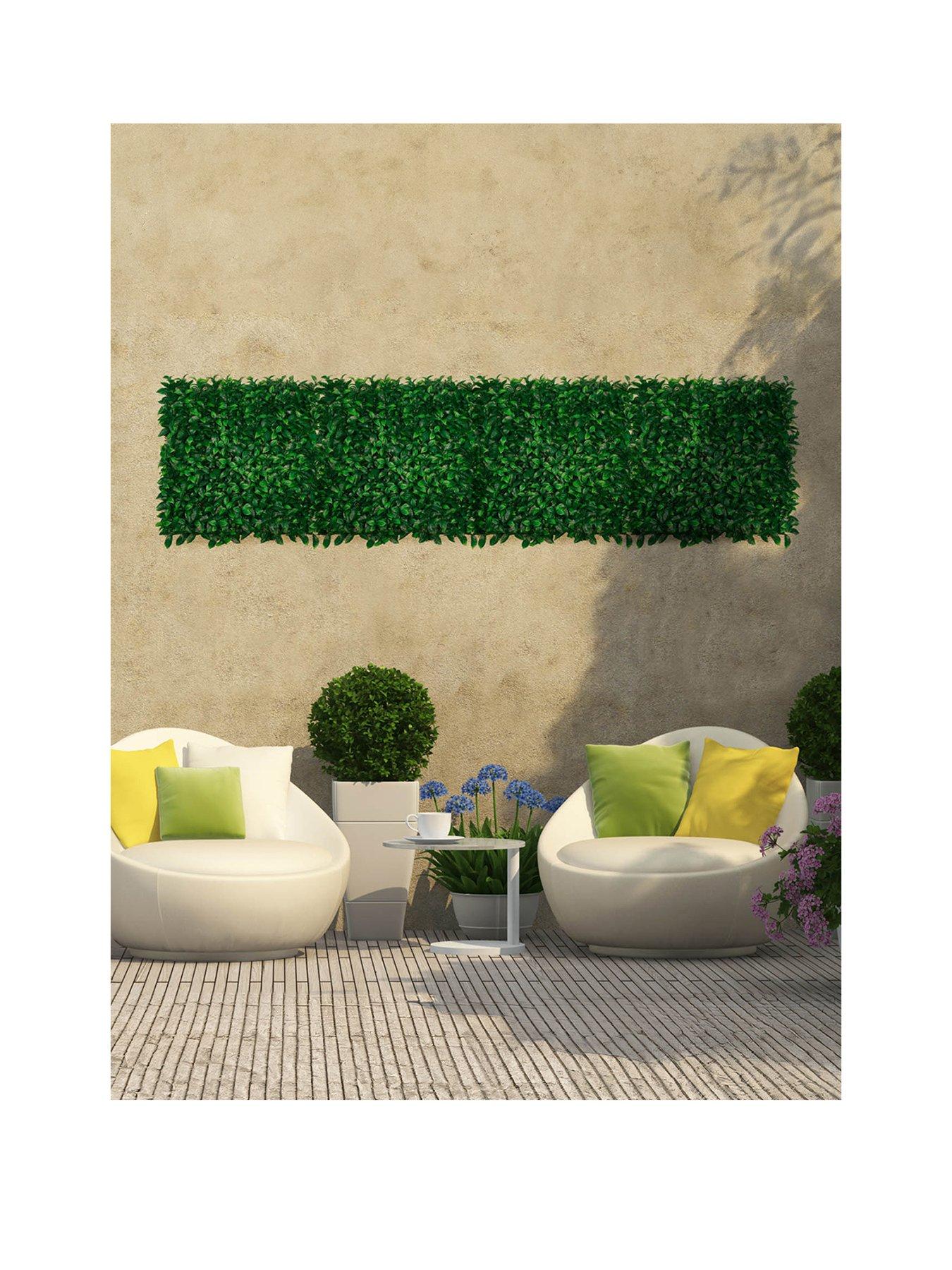 Product photograph of Gardenwize Artificial Wall Panels Pack Of 4 from very.co.uk