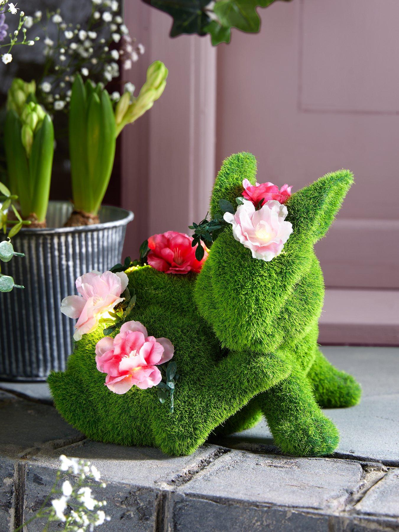 Product photograph of Gardenwize Green Flock Spring Rabbit Cleaning Foot from very.co.uk