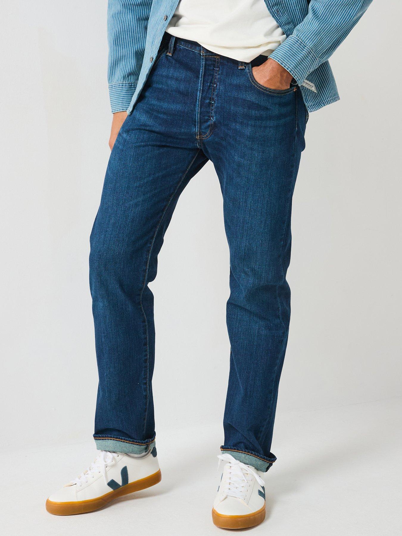 Levi's 501® Original Straight Fit Jeans - Do The Rump - Dark Blue | Very