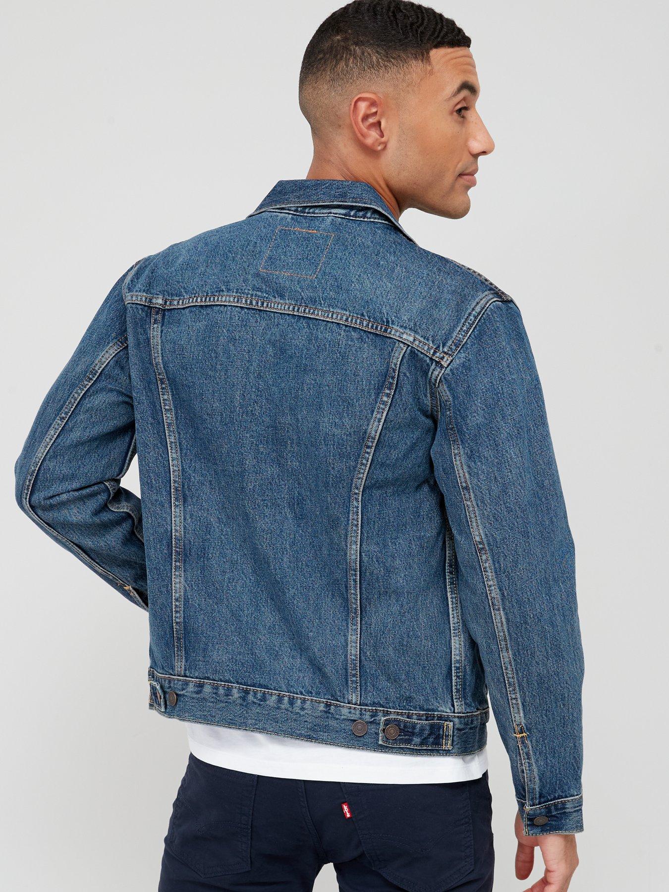 Levi's dark wash denim on sale jacket