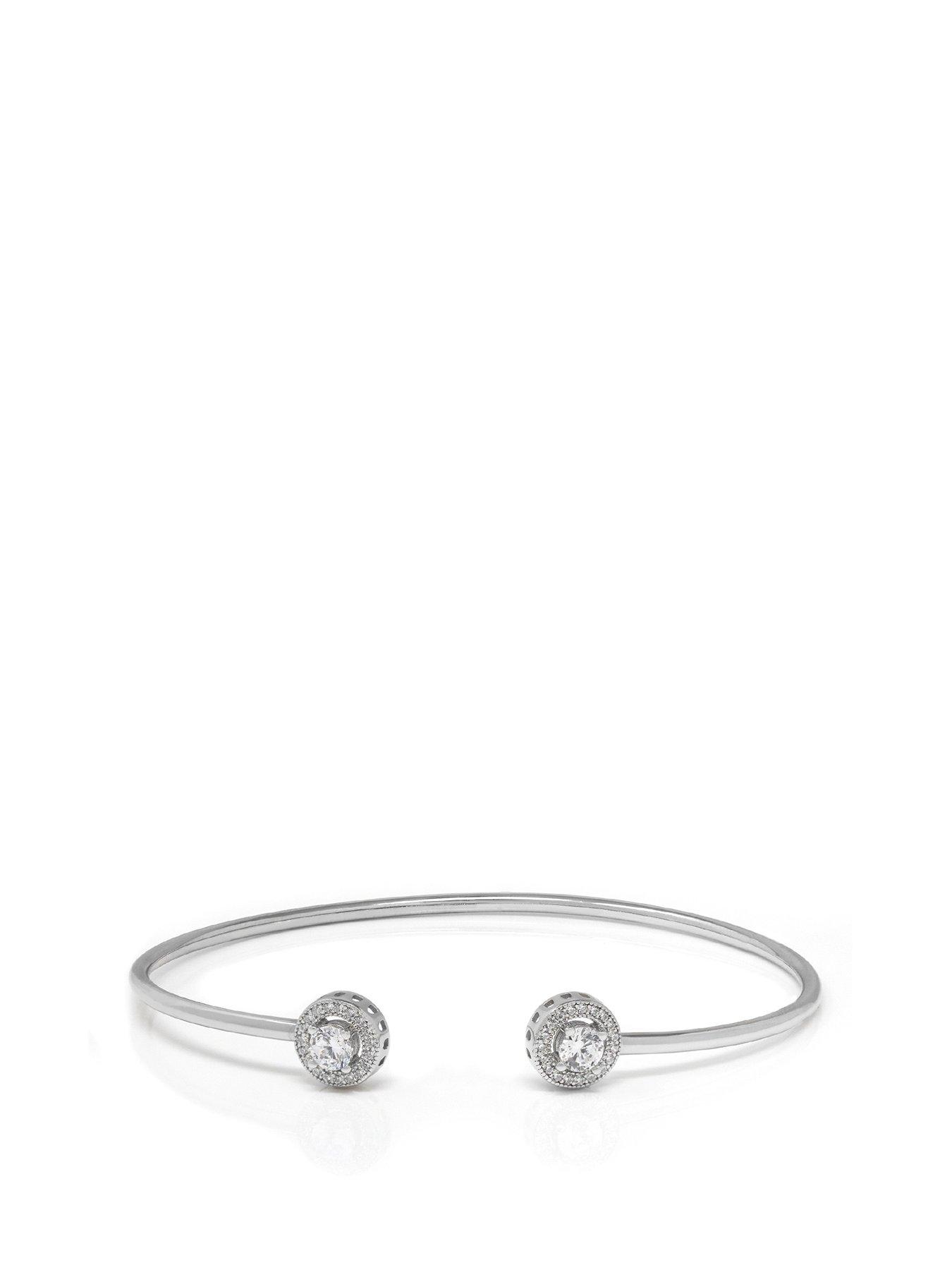 undefined Halo Bangle - Sterling Silver