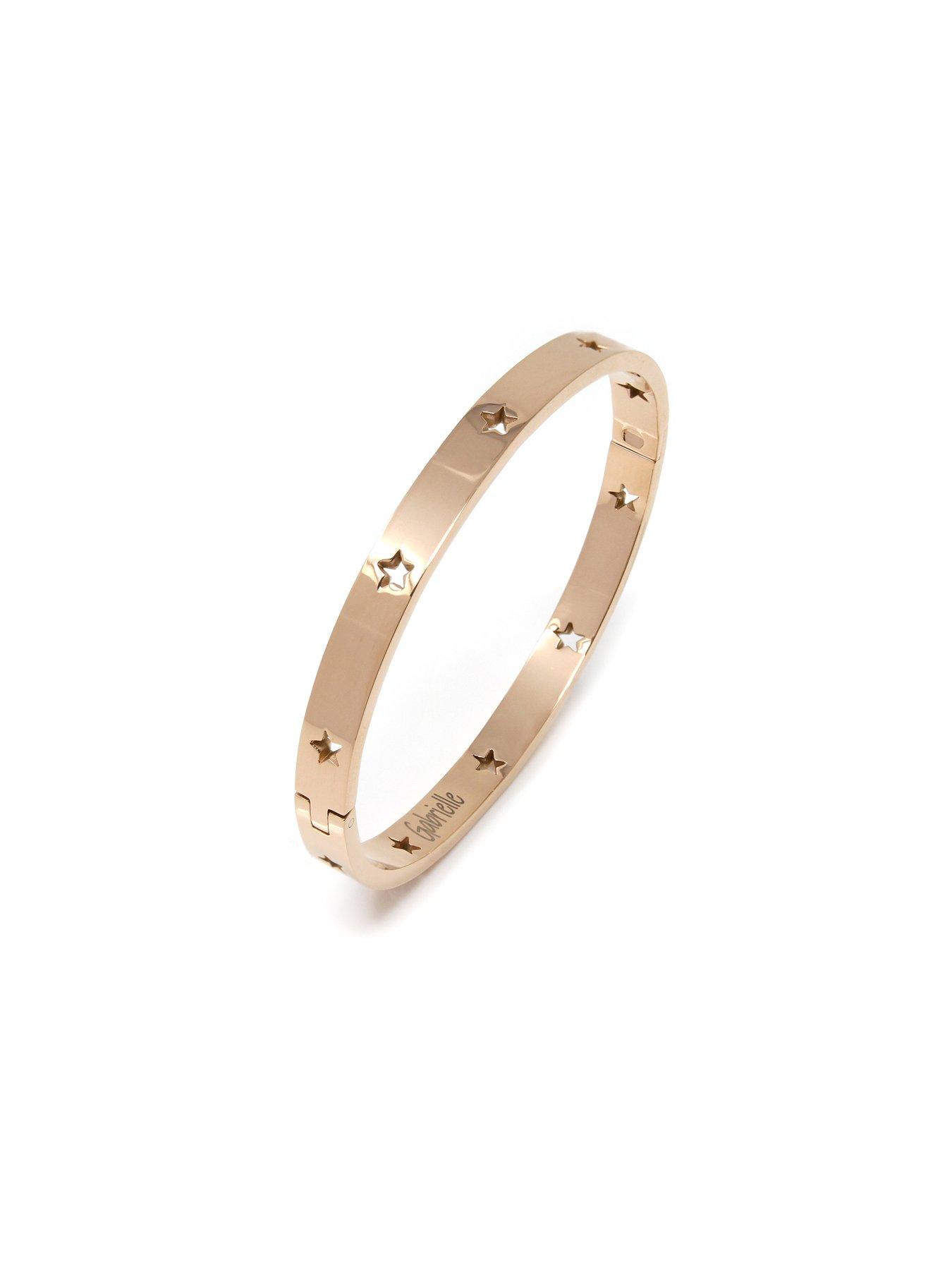 Rose gold hot sale hinged bangle