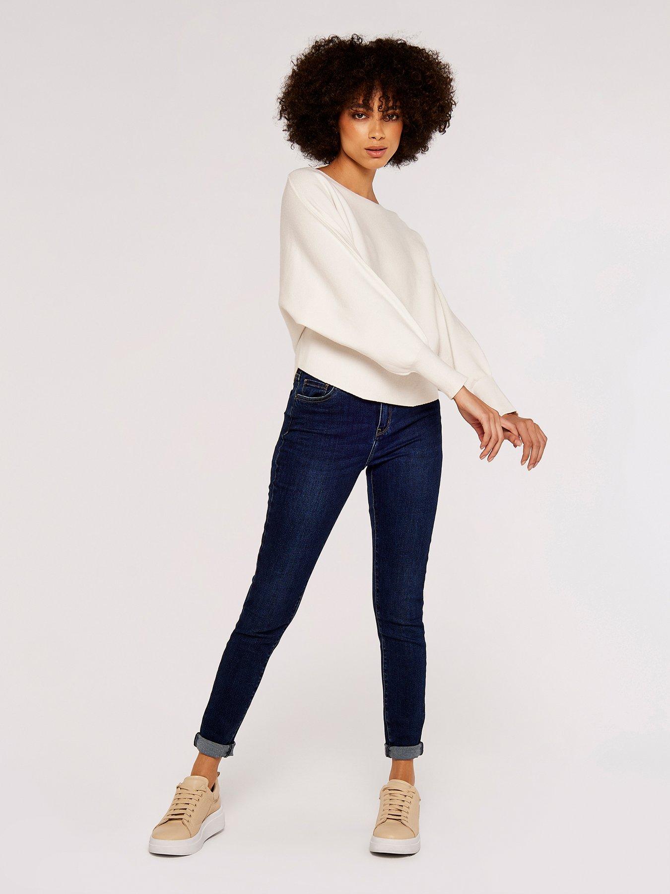 Cream crop outlet jumper