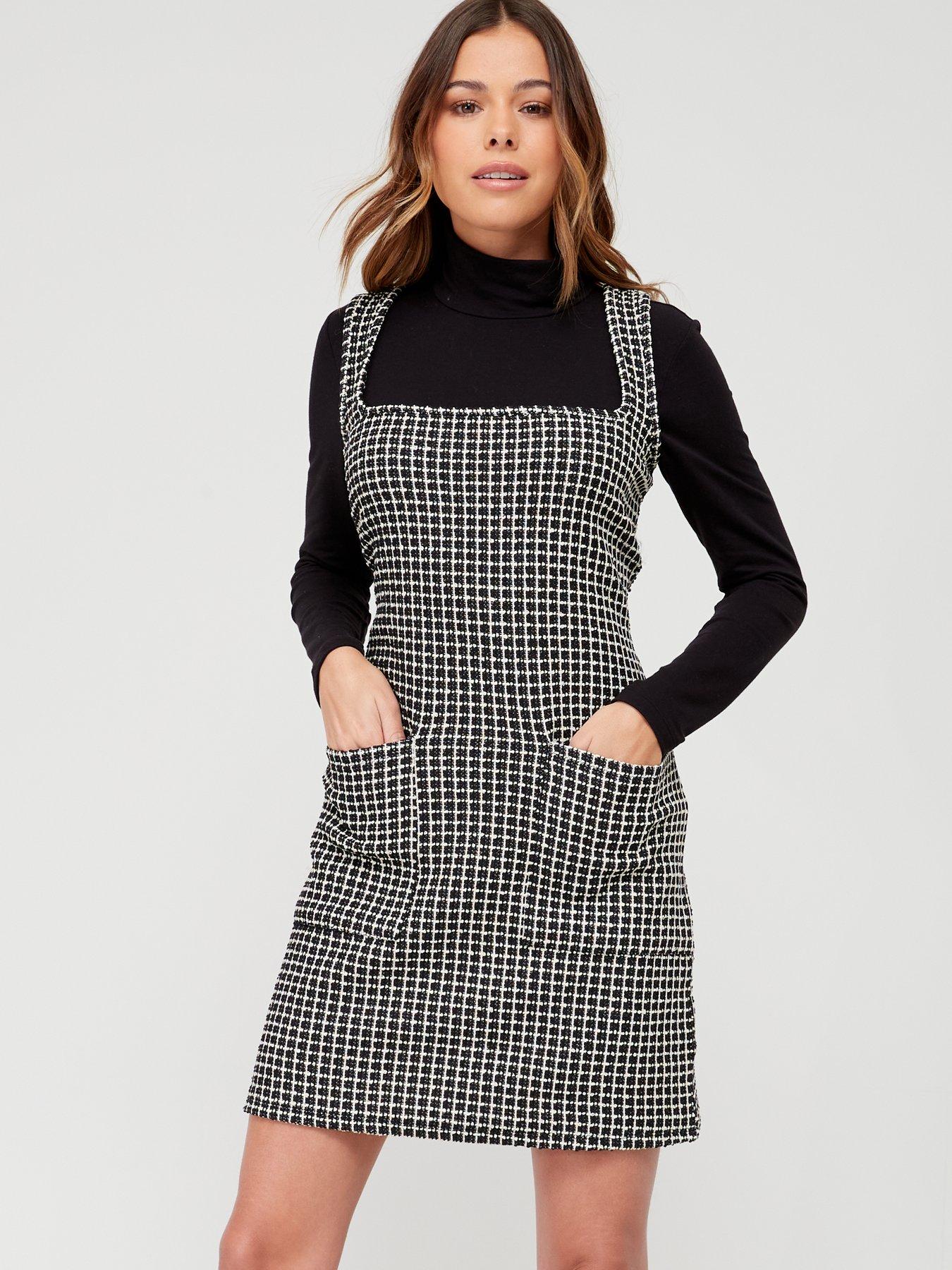 Boucle pinafore outlet