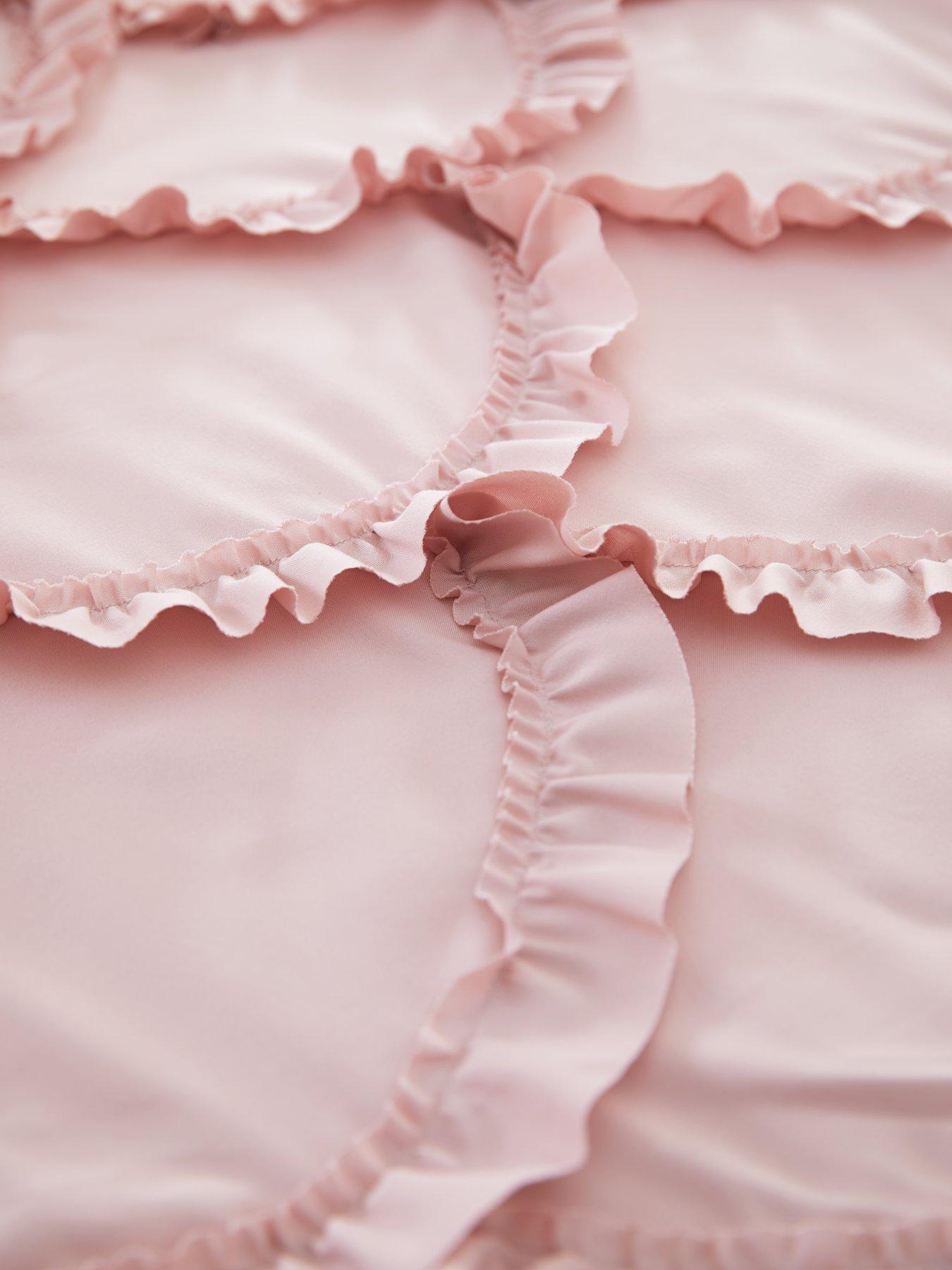 Image 5 of 5 of Very Home Scallop Edge Duvet Set - Pink