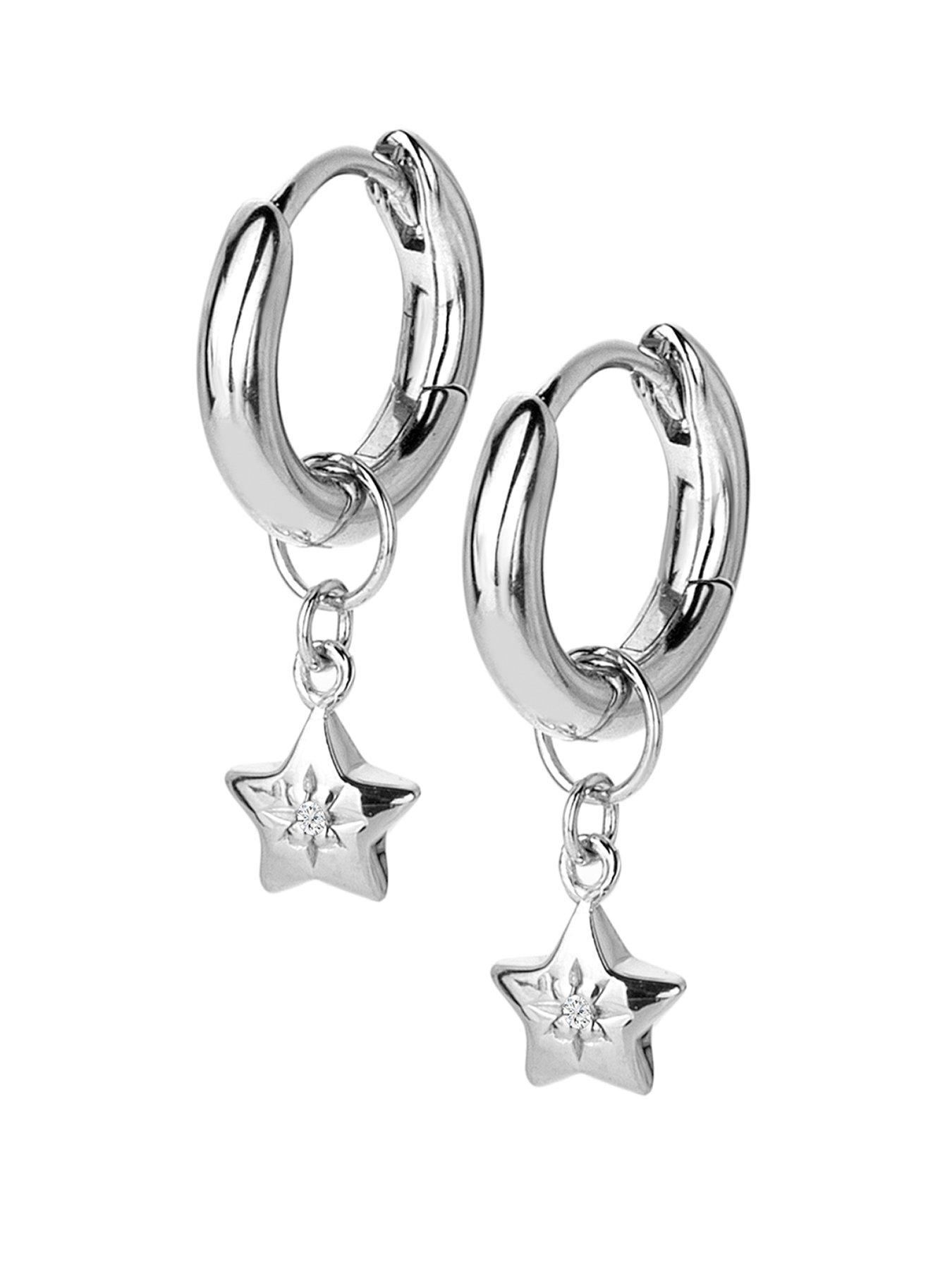 Product photograph of Hot Diamonds Star Earrings from very.co.uk