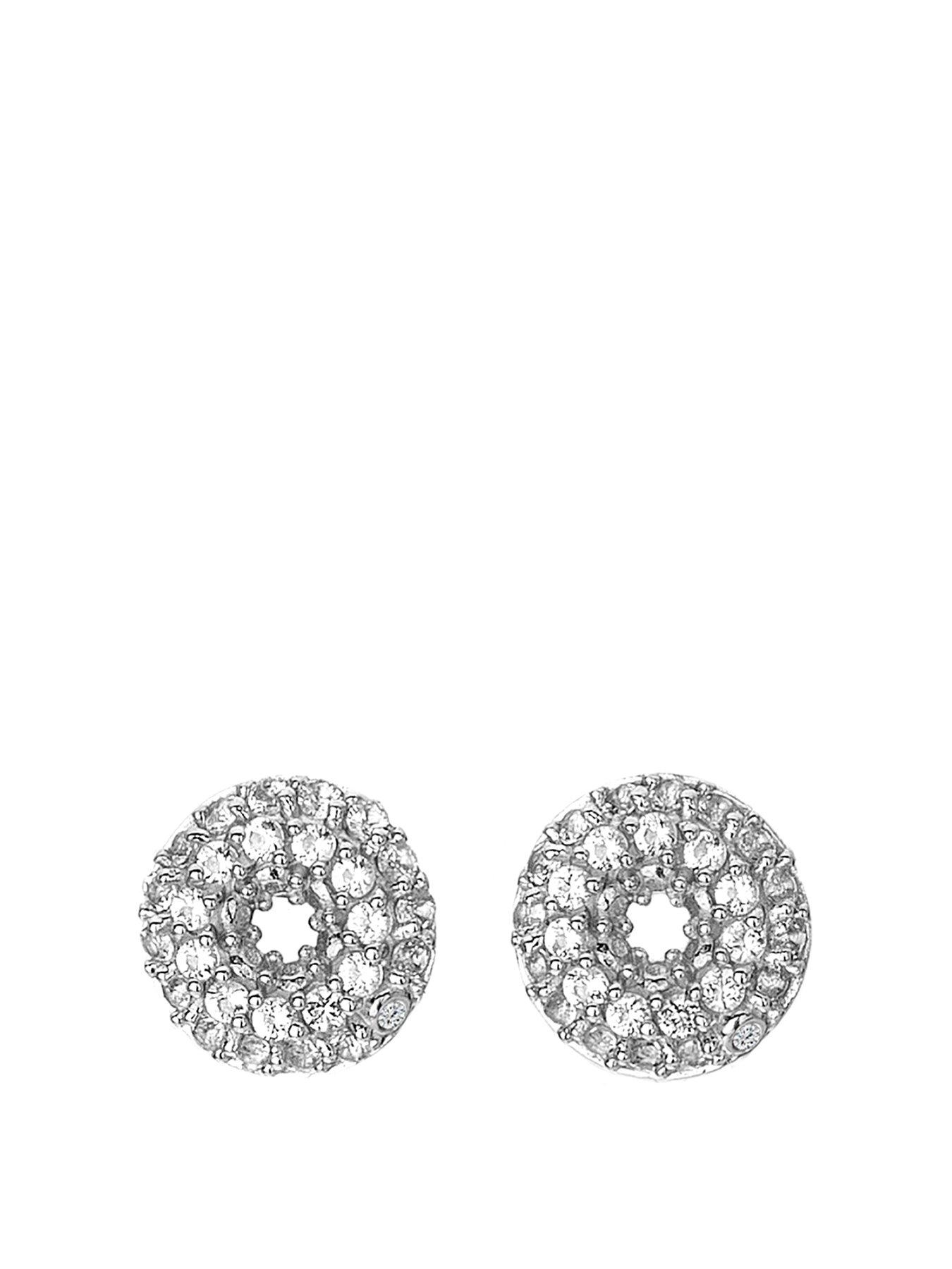 Product photograph of Hot Diamonds Forever White Topaz Earrings from very.co.uk