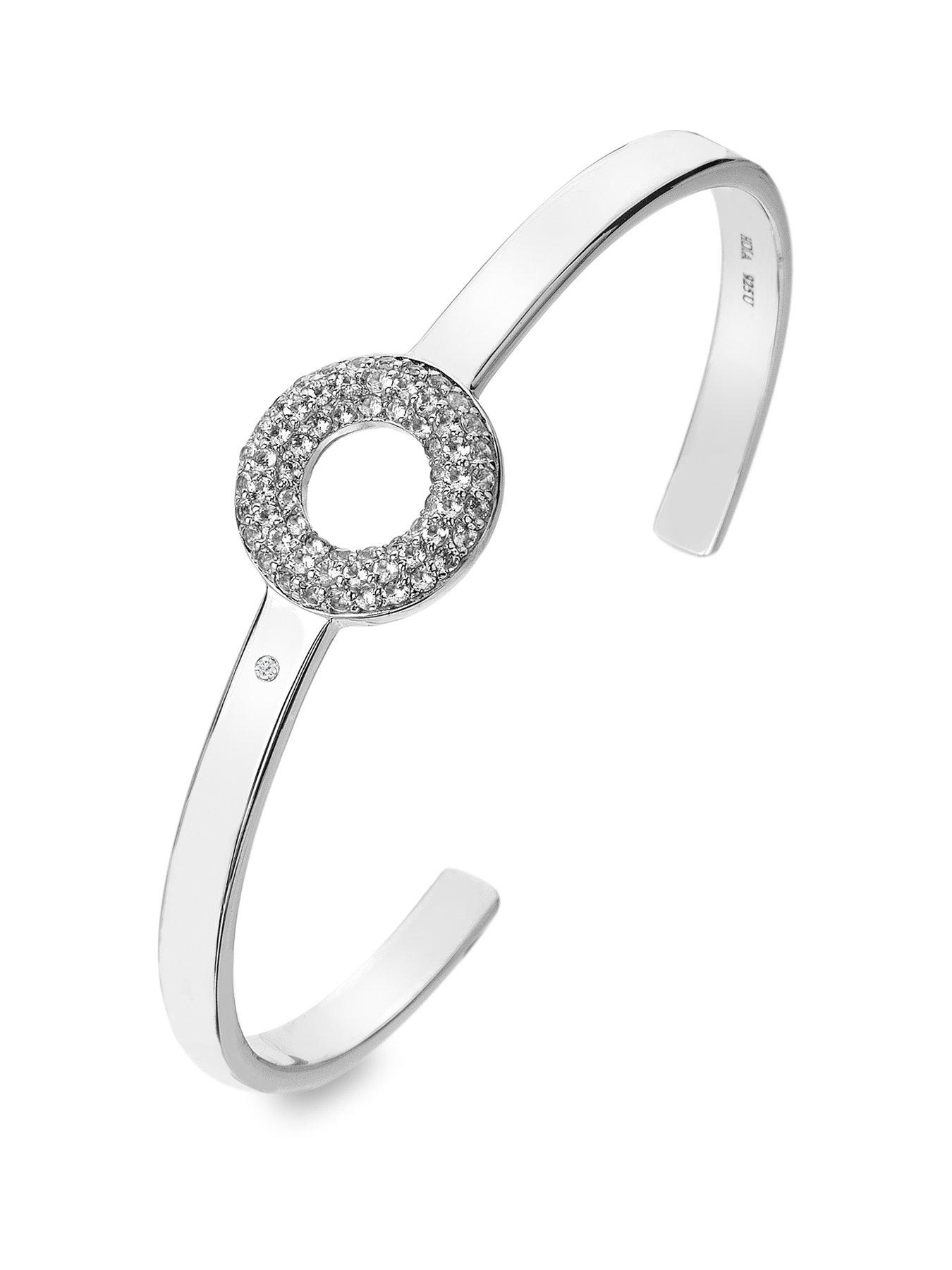 undefined Forever White Topaz Bangle