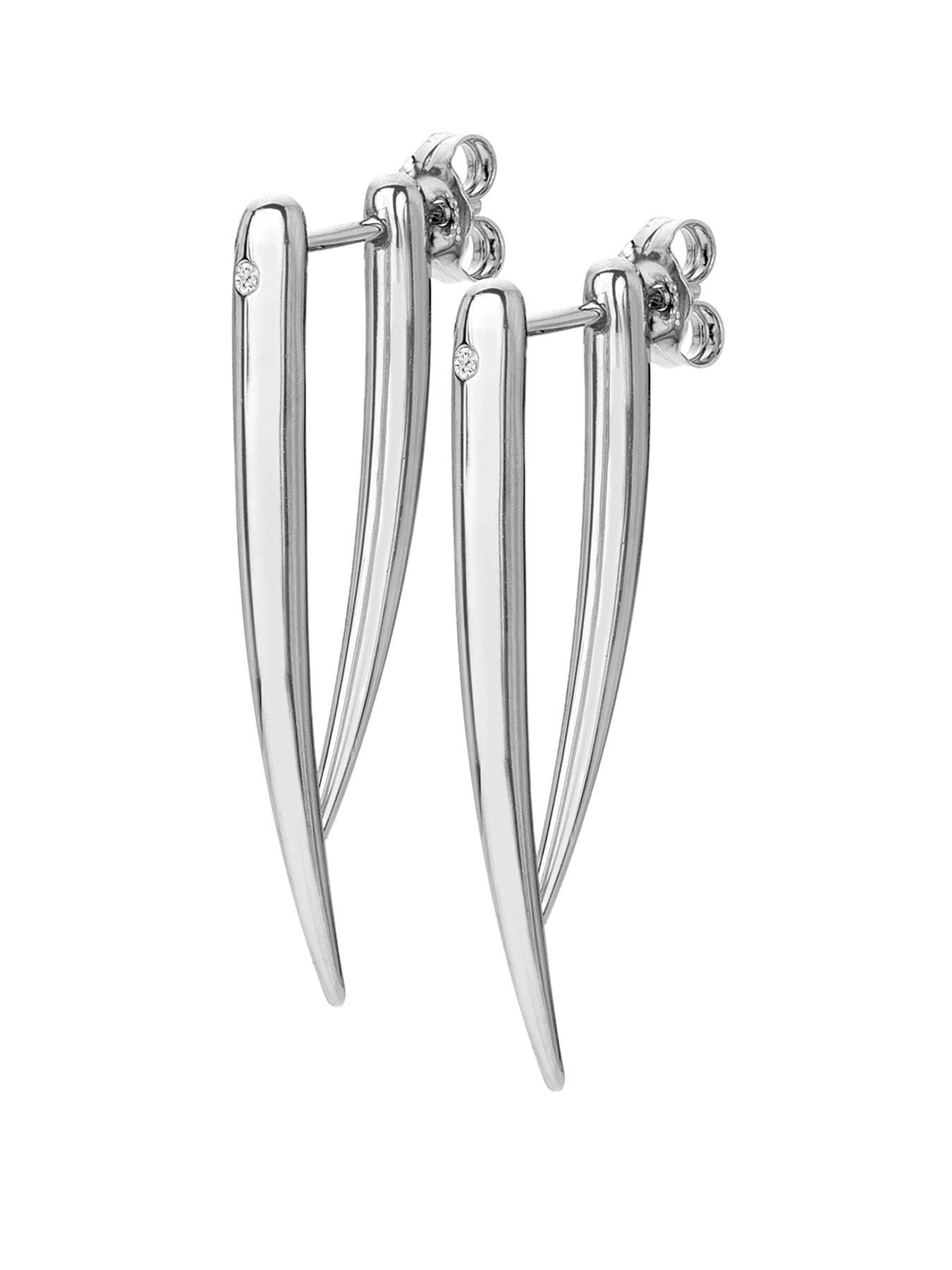 Hot Diamonds Reflect Statement Earrings