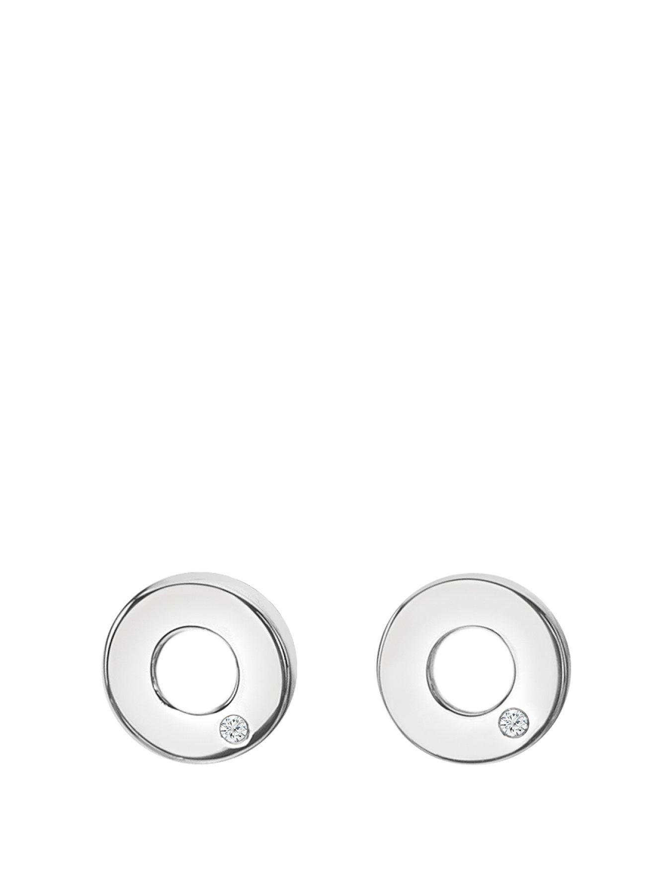 Product photograph of Hot Diamonds Amulets Circle Earrings from very.co.uk